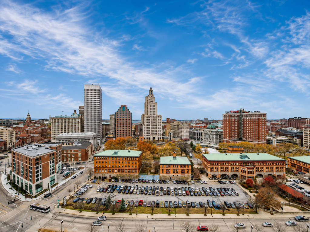 Federal Hill, above the Providence skyline